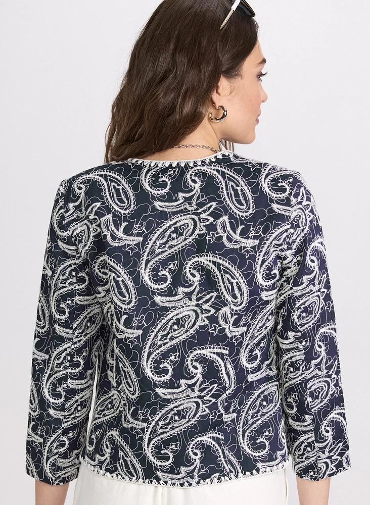 Paisley Embroidered Jacket
