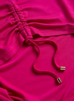 T-Shirt With Satin & Drawstring