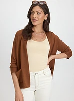 Short Open Front Cardigan