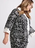 Paisley Placement Print Blouse