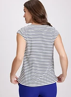 Stripe Print Top