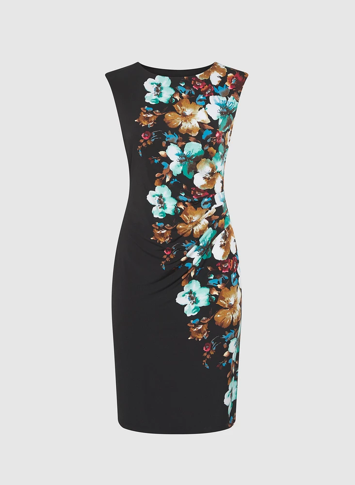Robe en jersey à imprimé floral