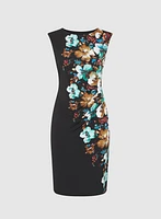 Robe en jersey à imprimé floral