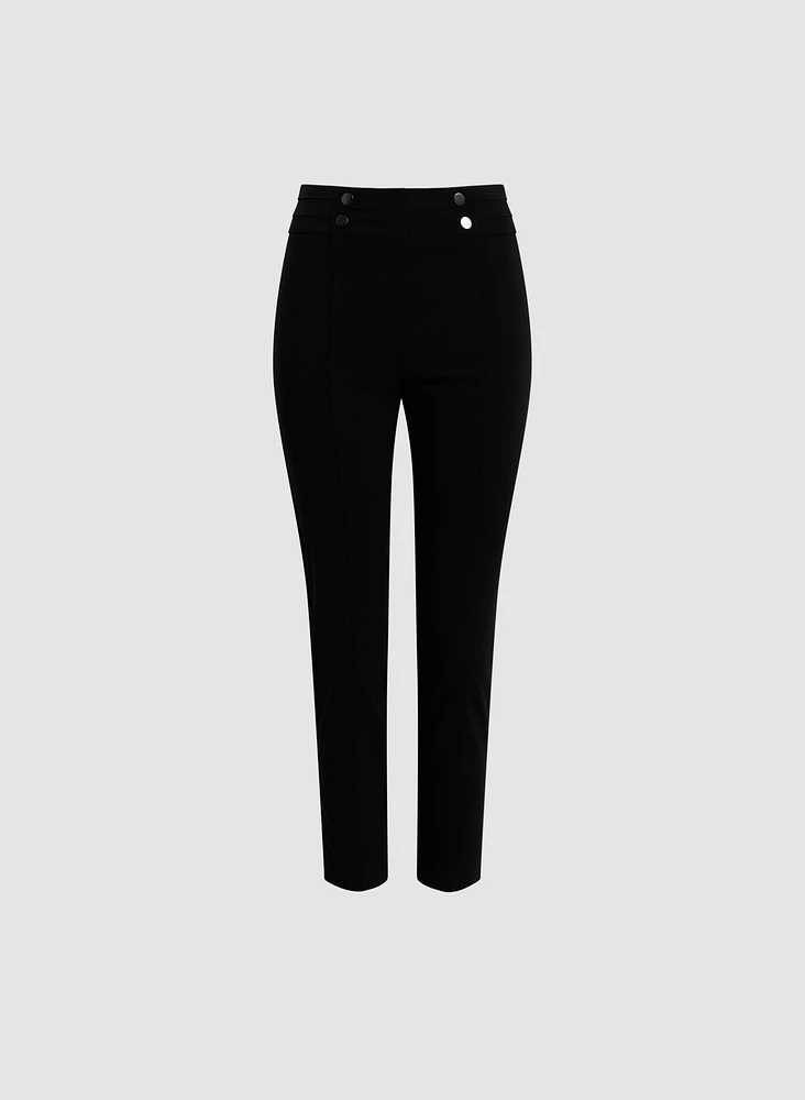 Slim Leg Pull-on Bengaline Pants