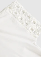 Eyelet Trim T-Shirt