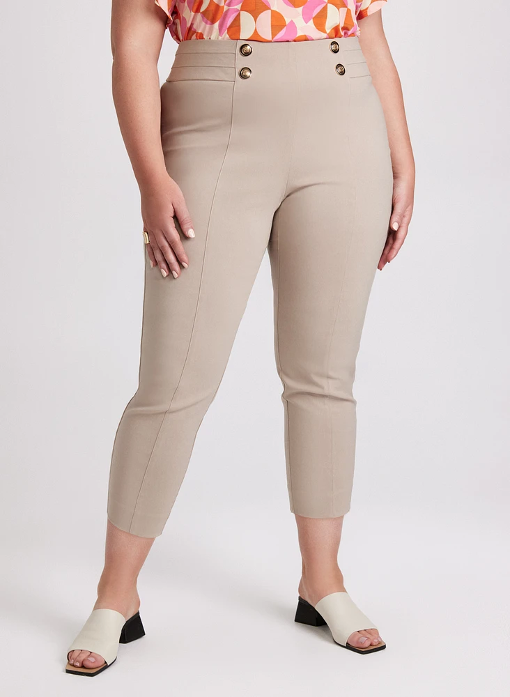 Pantalon Sofia à jambe étroite – court