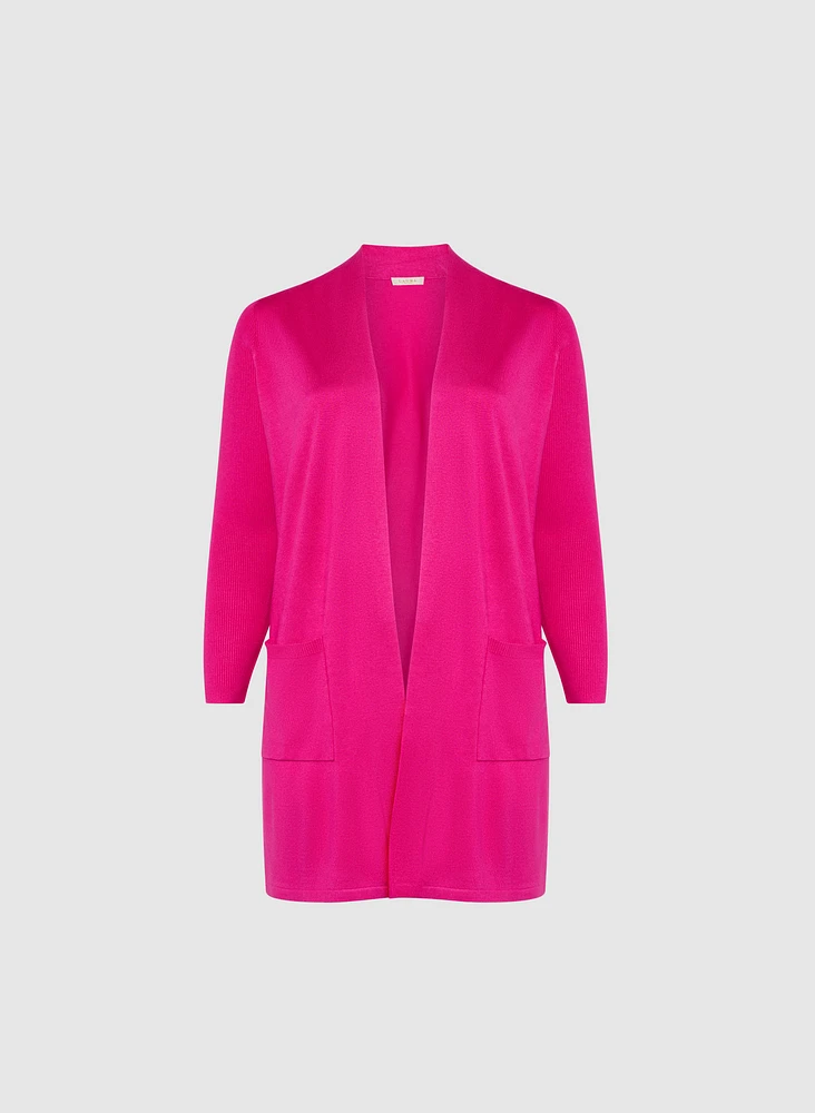Cardigan long à poches