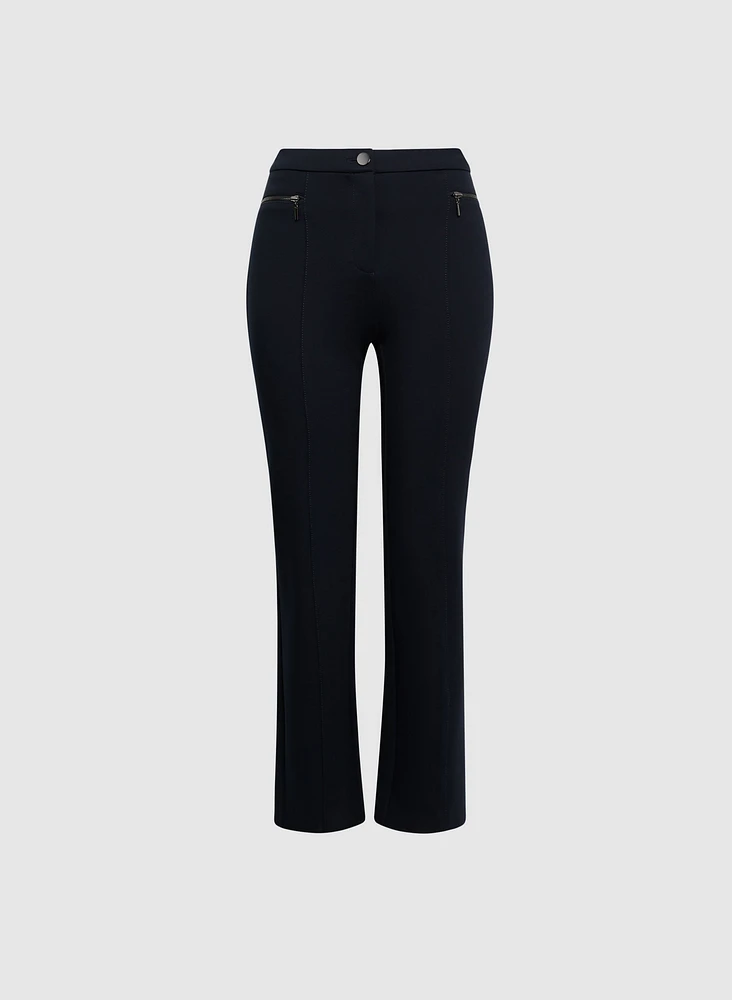 Pantalon Mia à jambe droite – court