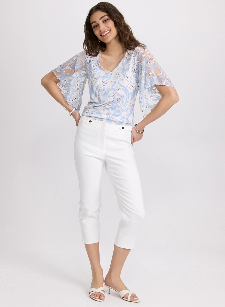 Blouse à motif abstrait
