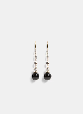 Ball Pendant Drop Earrings