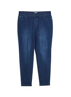 Slim Leg Pull-On Jeans