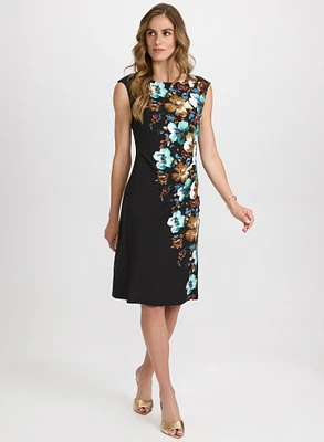Robe en jersey à imprimé floral