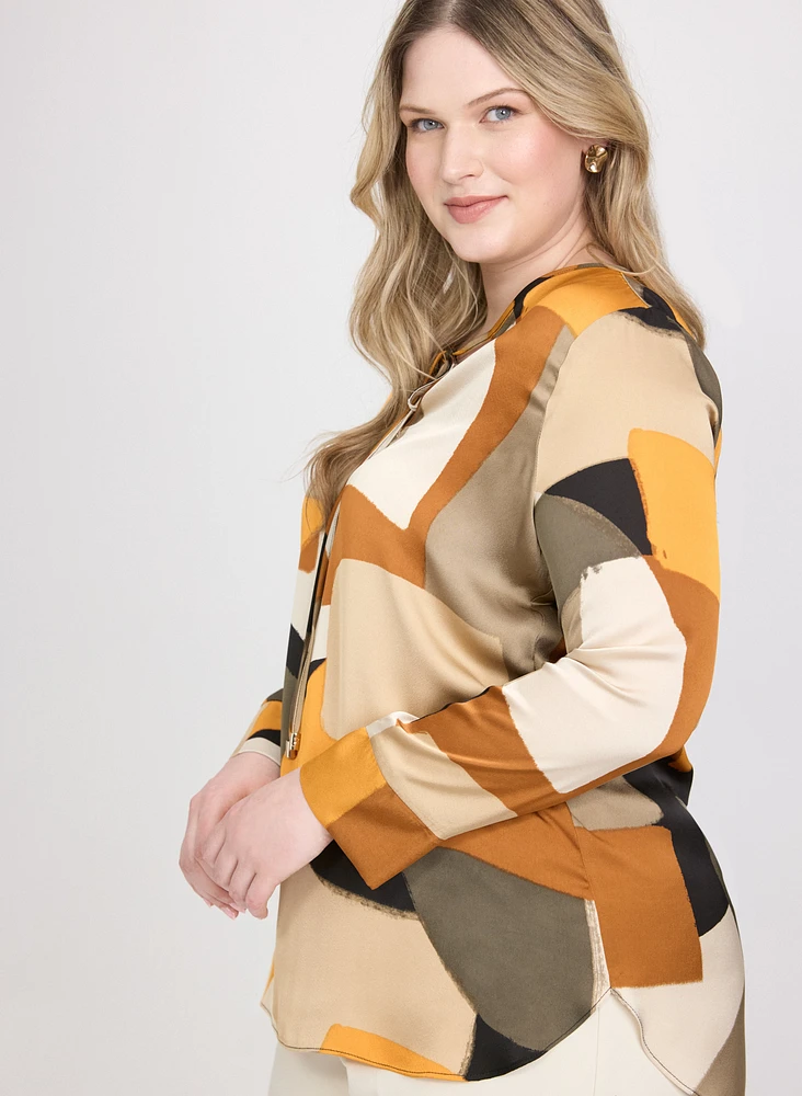 Joseph Ribkoff - Geometric Print Blouse