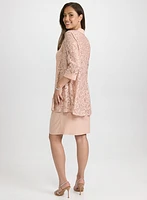 Ensemble robe et veste à paillettes