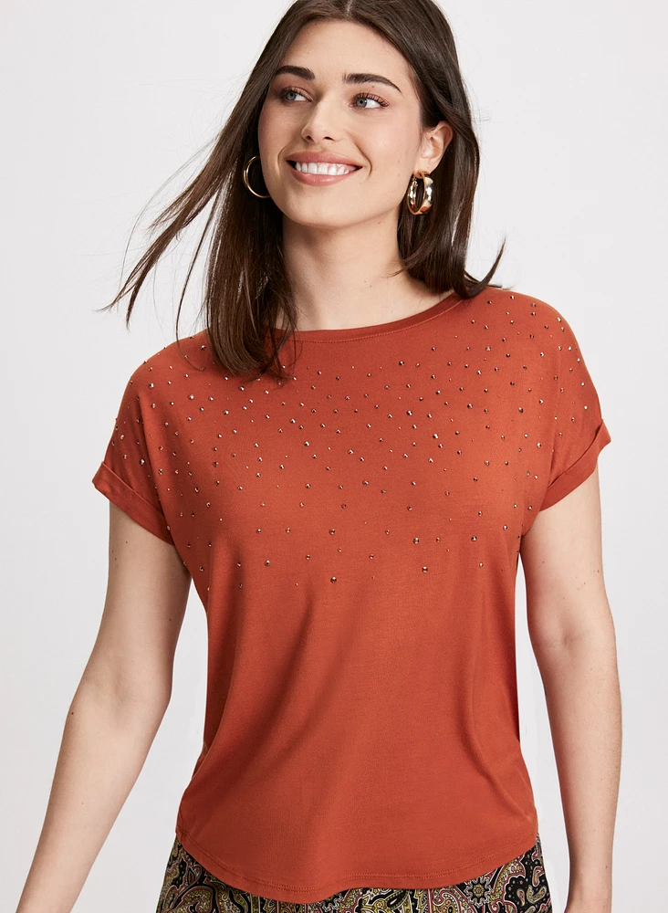 Stud Detail T-Shirt