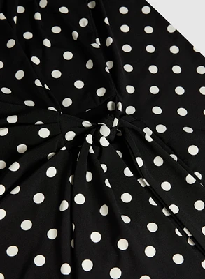 Side-Tie Polka Dot Top