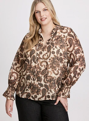 Paisley Print Blouse