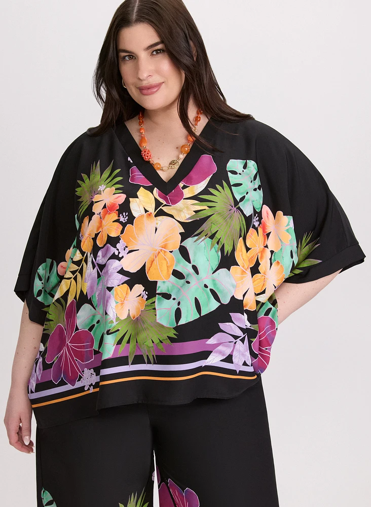 Joseph Ribkoff - Blouse à imprimé tropical