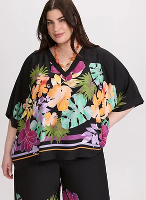 Joseph Ribkoff - Blouse à imprimé tropical