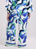 Joseph Ribkoff - Abstract Wide-Leg Pants