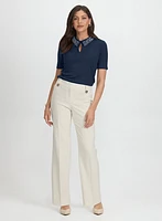 Pearl Detail Top