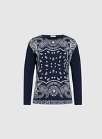 Paisley Long Sleeve Top