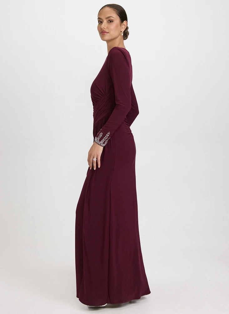 Robe à effet drapé