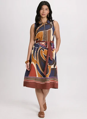 Robe à motif abstrait