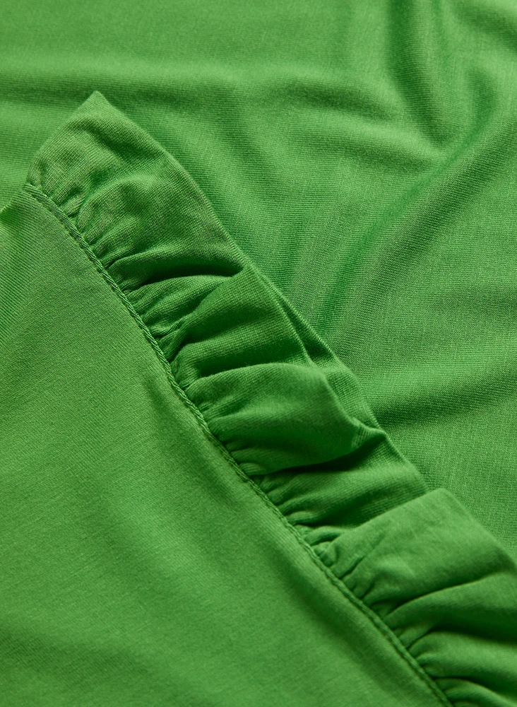 Ruffled Sleeve T-Shirt