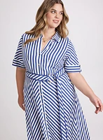 Striped Shirt Dress