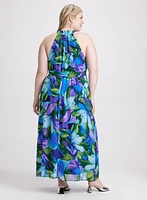 Tropical Print Dress