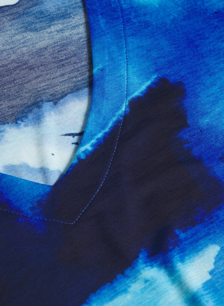 T-shirt à motif abstrait
