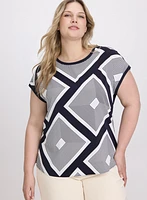 Geometric Print Top