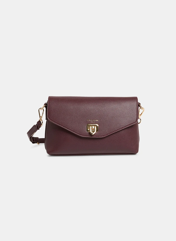 Sac en bandoulière à détail métallique