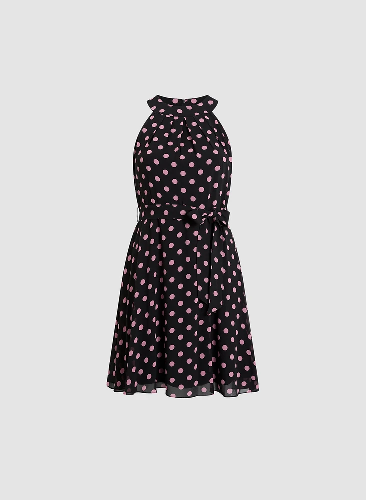 Polka Dot Print Dress