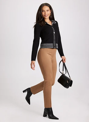 Polo Sweater & Slim-Leg Pants