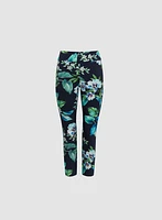 Pantalon cheville floral à enfiler