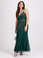 Robe de soirée embellie