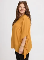Ring Detail Chiffon Blouse