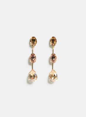 Boucles d'oreilles à pierres étagées