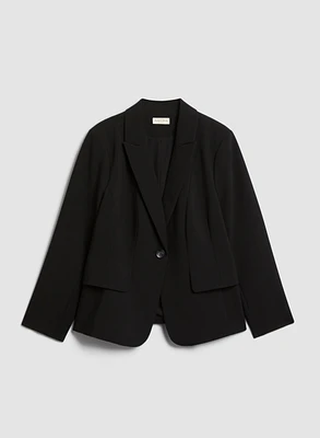 Notch Collar Blazer