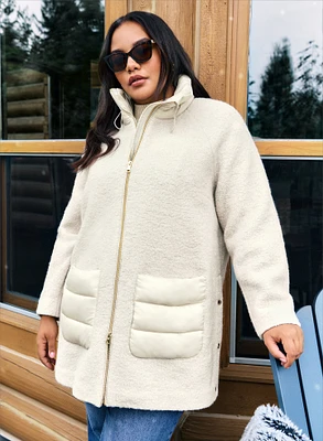 Manteau en mélange de laine