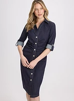 Robe-chemisier en denim
