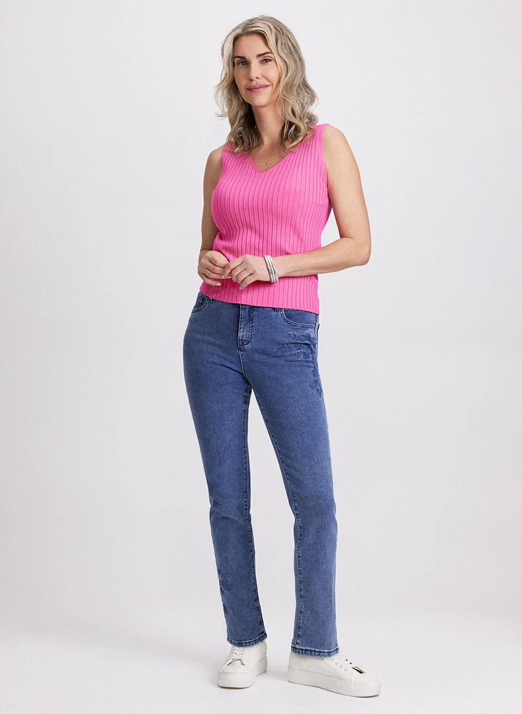 Camisole en tricot côtel