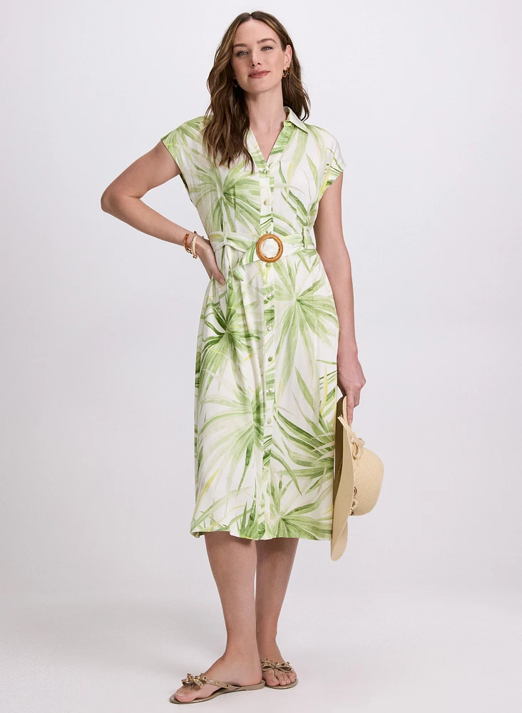 Leaf Print Dress