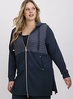 Zip Nylon Trim Top