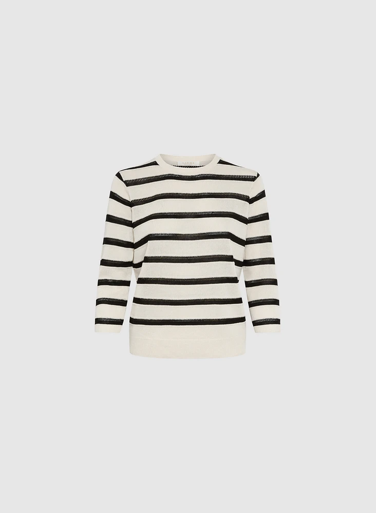 Stripe Knit Pullover