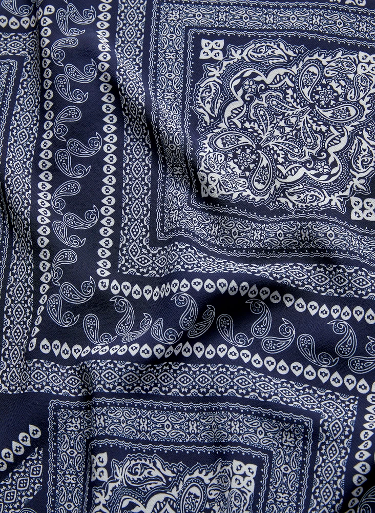 Blouse à motif paisley géométrique