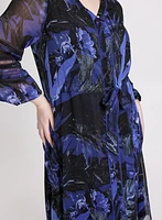 Robe en chiffon à motif