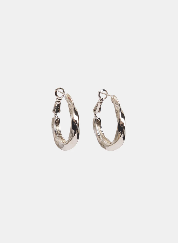 Twisted Hoop Earrings